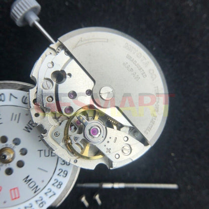 Citizen Men 8200 silver automatic watch showcasing genuine Japan-made mechanical movement for classic style and precision.