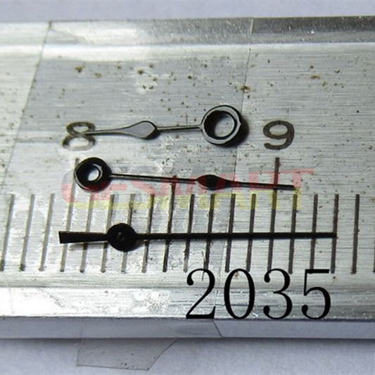 Aiguille de montre peinte en noir de 10 mm pour Miyota 2035 2115 2105 2305 2315