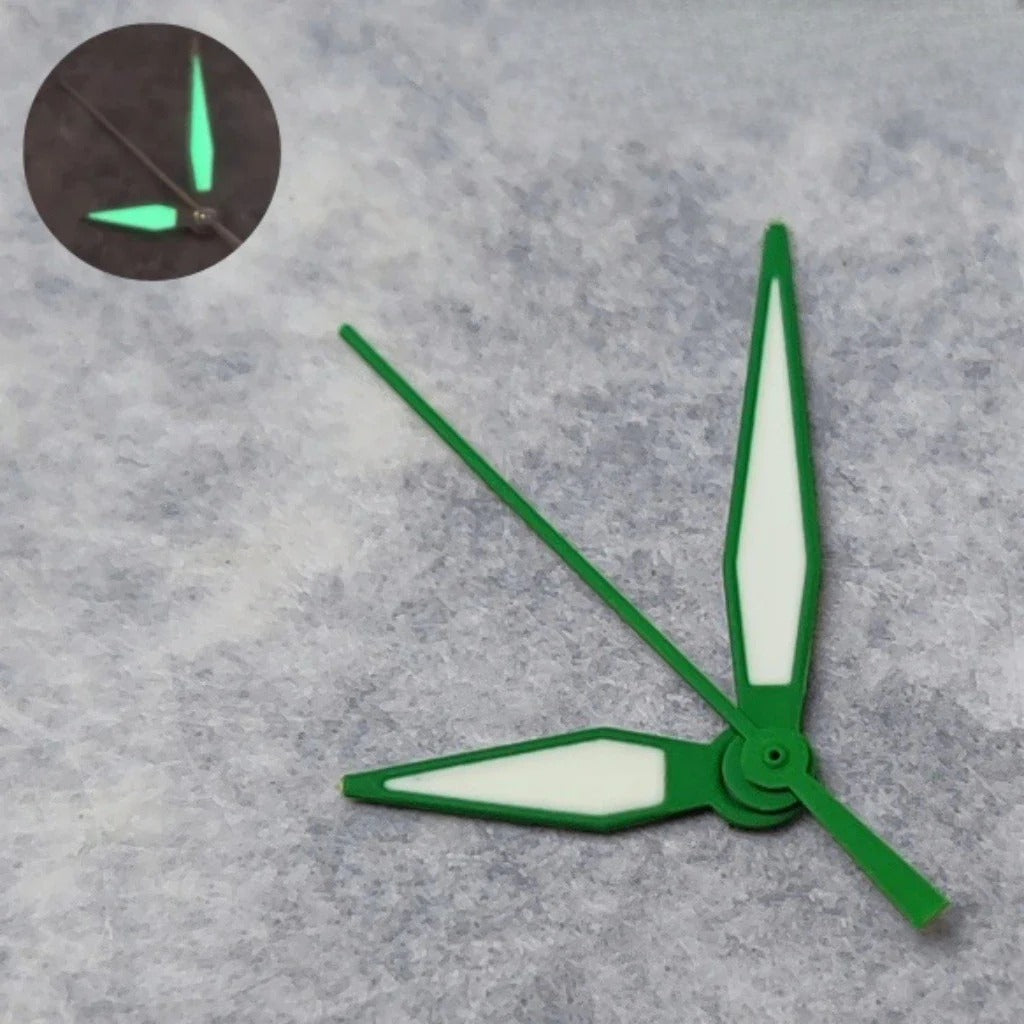 C3 Green luminous Multicolor Watch Hands for NH34 NH35 4R35 NH36 4R36 Movement