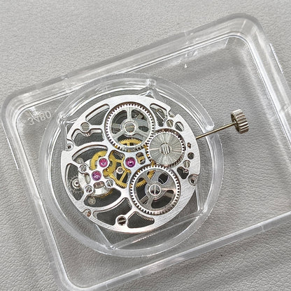 Hangzhou 36K0E Silver Hollow Manual Tourbillon Mechanical Movement 2 Hands