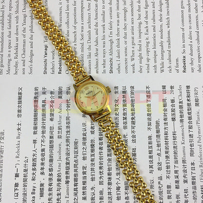 Montre mécanique manuelle pour femme fabriquée en Chine à Shanghai, clou doré 17 juifs, 22 mm