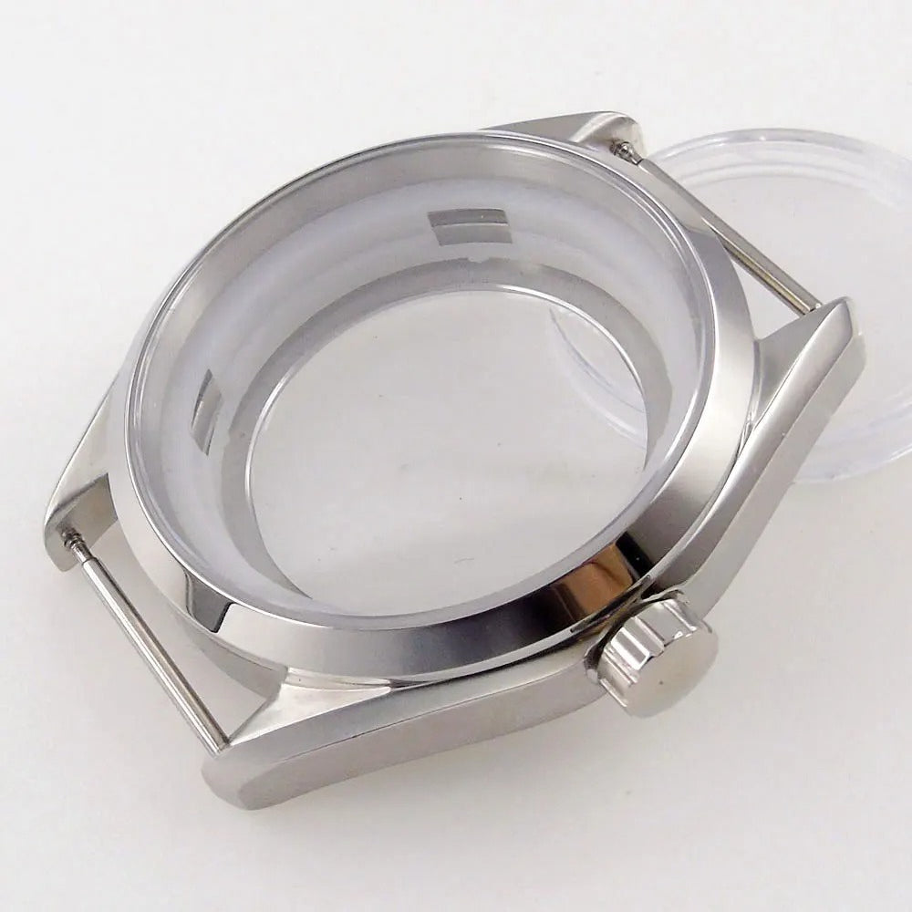 Polished Brushed 41mm 316L Watch Case Fit ETA 2836 Miyota 8215 NH35 NH36 C176