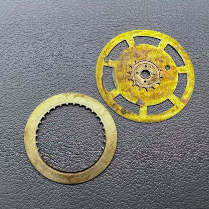Red Plum Blossom date wheel for ETA 2834/2836/2846 watch movement, precision replacement part.