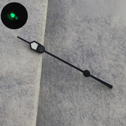 13mm Silver Black For NH35 NH36 7S26 7S36 4R35 4R36 Watches  C3 Green Luminous