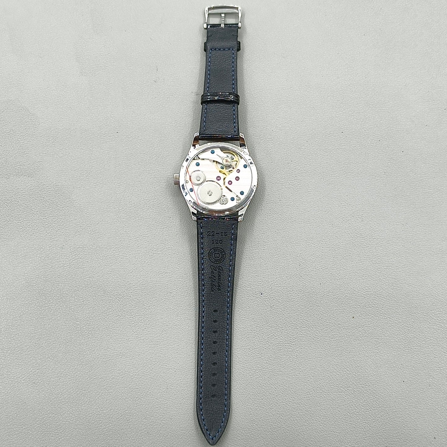 42mm Men Watch Polished Rust Steel Case Seagull ST3600 Manual Mechanical Movement