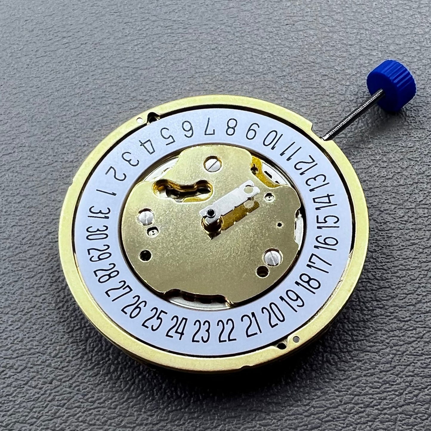Swiss Ronda 5021.D 5021D Quartz Movement Date@6 White Disk