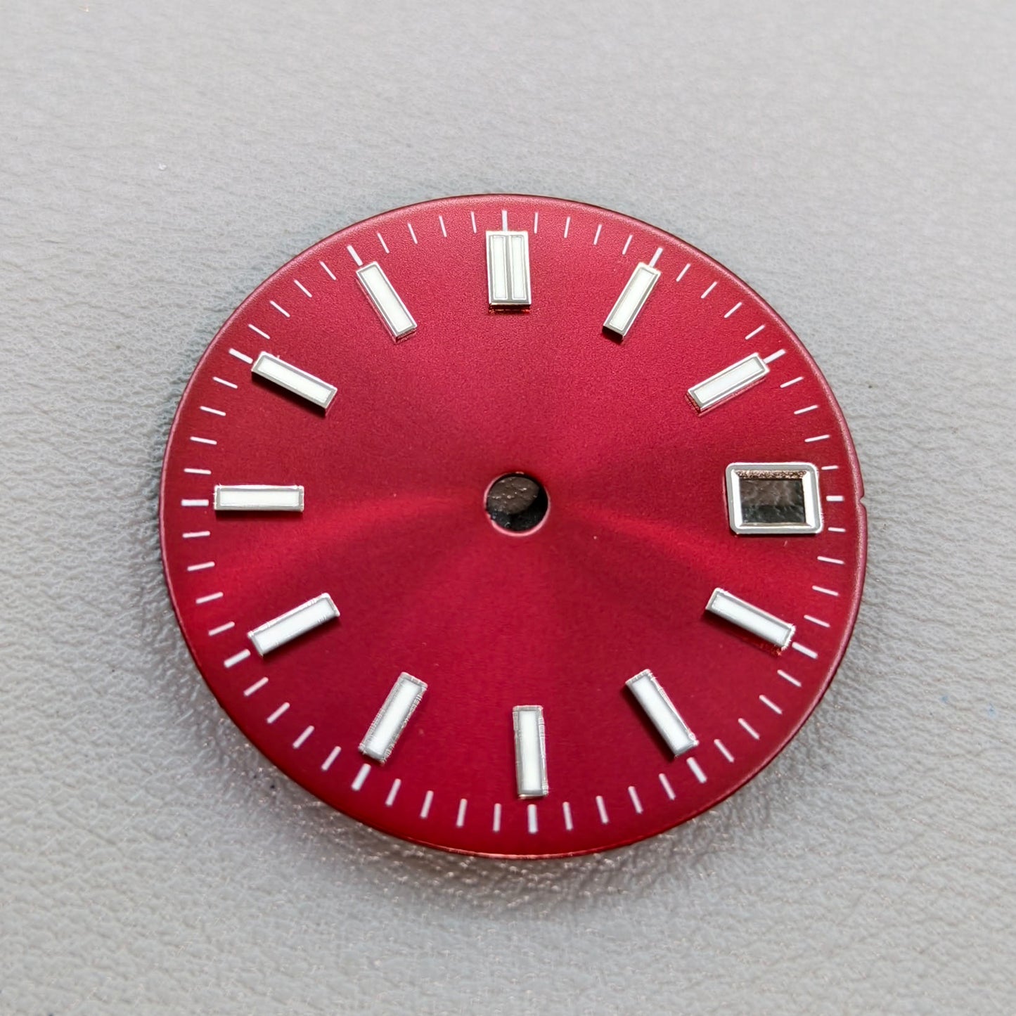 Green Lume Dark Red 29mm No Logo Watch Dial For NH34 NH35 NH36 Movement