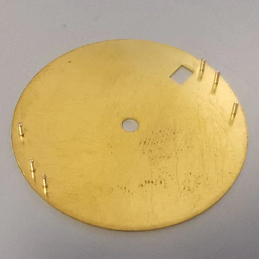 Golden Date At 3 brass watch dial compatible with NH35 NH36 7S26 4R movements for SKX007 SRPD models.