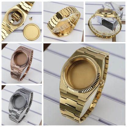 40mm Fluted Bezel Watch Cases For PRX Super Player Mod NH35 NH36 NH38 NH34 4R