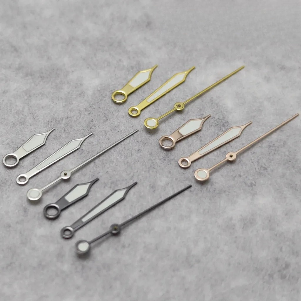 Silver/Gun/Rose Gold/Gold Green Luminous Watch Hands For NH35/NH36/4R/7S