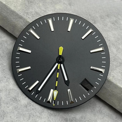 28.5mm Dial Watch Modified Green Luminous Dial For NH35 NH36 4R 7S Movement