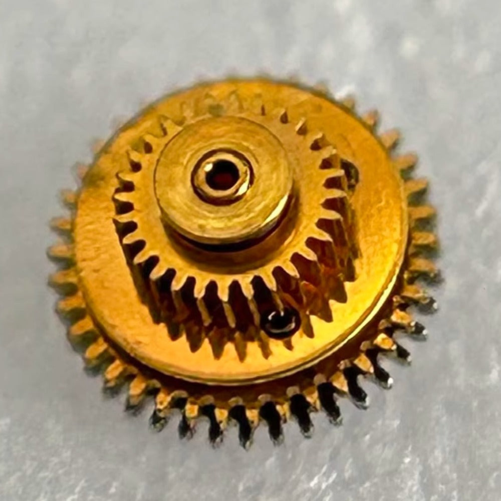 Golden automatic wheel component for Glashutte100 movement, precision watch accessory enhancing performance