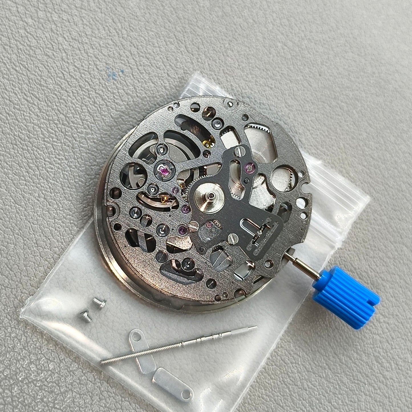 Japan Seiko SII NH72 NH72A  Black Hollow Automatic Movement