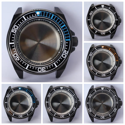 43mm Watch Case Ceramic Bezel For NH35 NH36 NH34 NH38 4R36 Modified King Samurai
