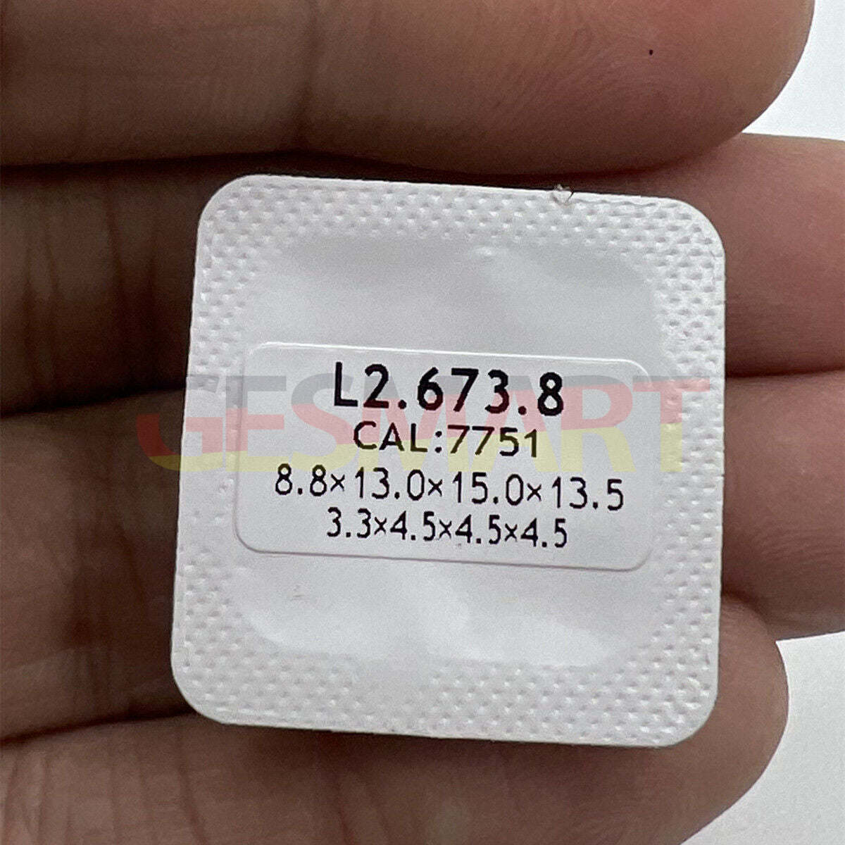 Blue polished watch hands for ETA 7750 7751 movement, non-luminous, stylish TimeGear replacement parts.