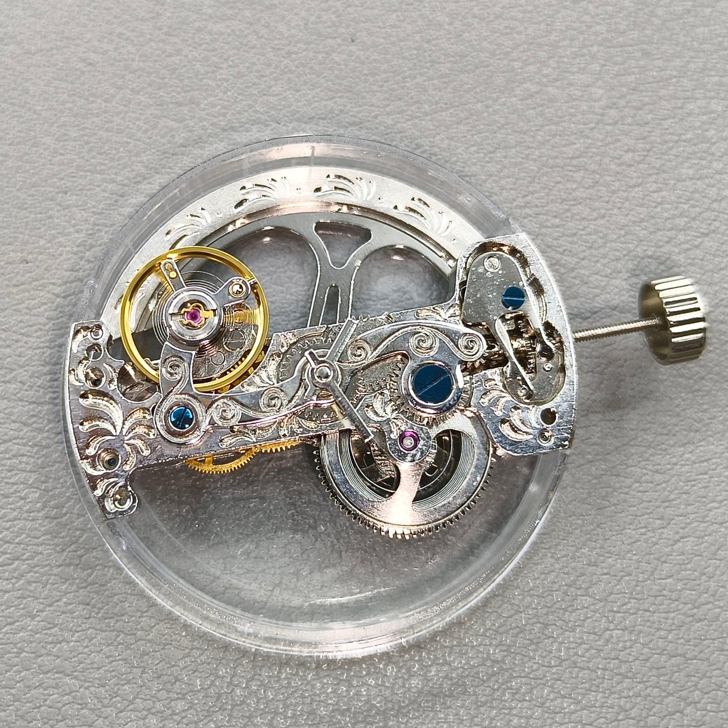 China Made Silver Rectangle Automatic Mechanical Movement 2 Hands