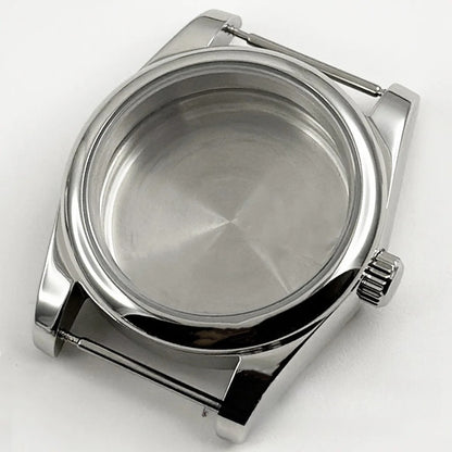 36MM/40MM Round Bezel Watch Case Sapphire Crystal for NH34 NH35 NH36 ETA2824