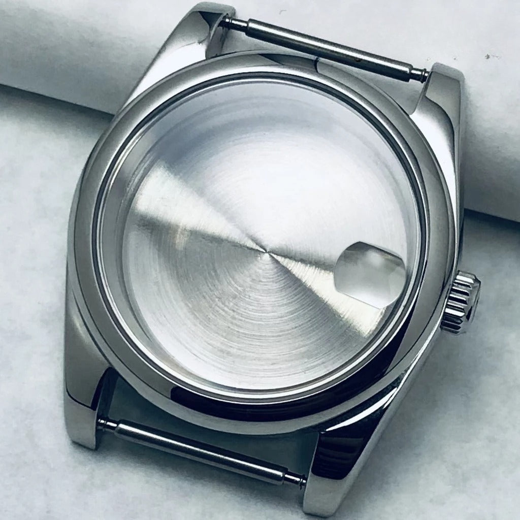 36/40mm S Crown Steel Sapphire Watch Case For NH34 NH35 NH36 ETA 2824 PT5000