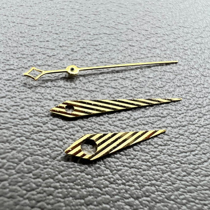 Ensemble d'aiguilles de montre dorées en sergé sans luminescence pour mouvement NH35 NH34 NH36 NH70