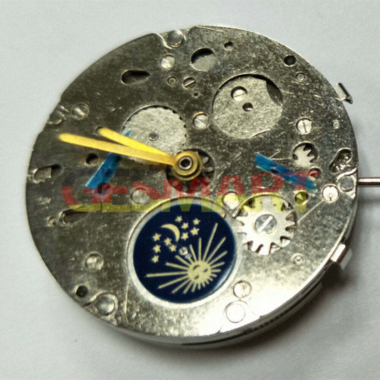 Shanghai Automatic Mechanical Watch RK5D-1 with 24H Moon Star Phase, elegant watch accessory by Shanghai brand.