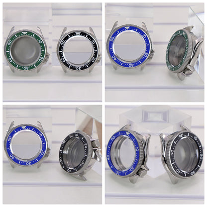 38mm Watch Case Sapphire Glass Multicolor Ceramic Bezel For NH34/35/36/38 4R36