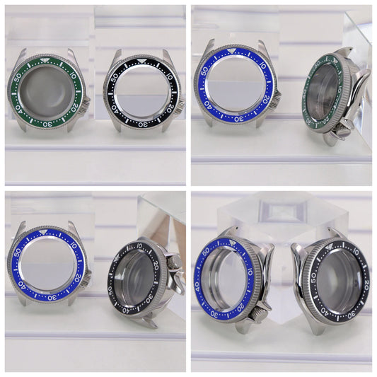 38mm Watch Case Sapphire Glass Multicolor Ceramic Bezel For NH34/35/36/38 4R36