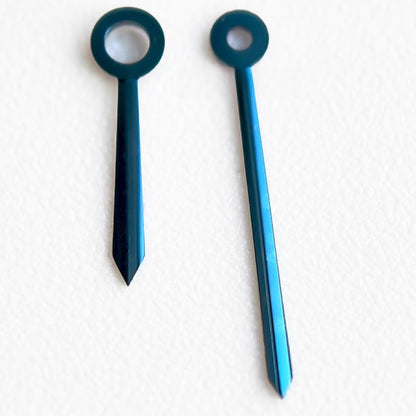 Burnt steel blue watch hand set, 6.5x10mm, for Blue Balloon Series W69011Z4690