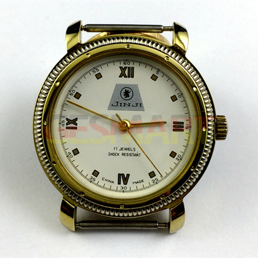 Montre mécanique manuelle SHANGHAI JINJI 17 chiffres romains juifs résistante aux chocs