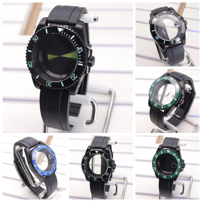 Diving 40mm Watch Case For Nh34/35/36 Miyota 8215 Eta 2824 C3 Bezel Submariner