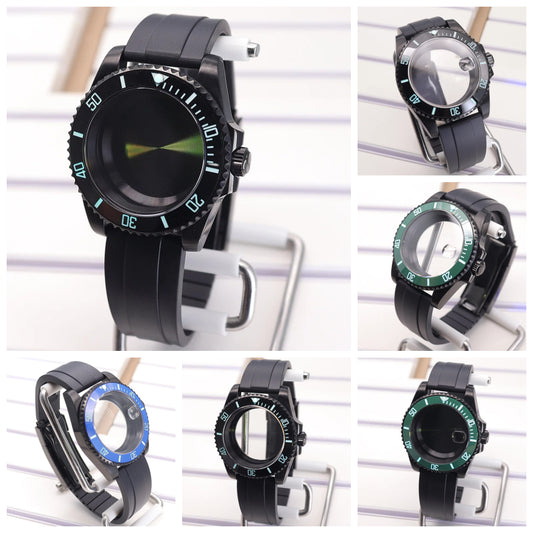 Diving 40mm Watch Case For Nh34/35/36 Miyota 8215 Eta 2824 C3 Bezel Submariner