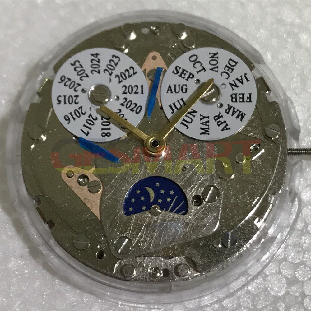 Asian Shanghai watch accessory showcasing the 7751 Moon Phase automatic mechanical movement, elegant and precise.