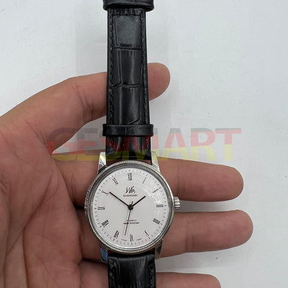 Shanghai Factory 36mm 8120 mechanical watch with shock-resistant 17-jewel movement, classic design by Shanghai Factory