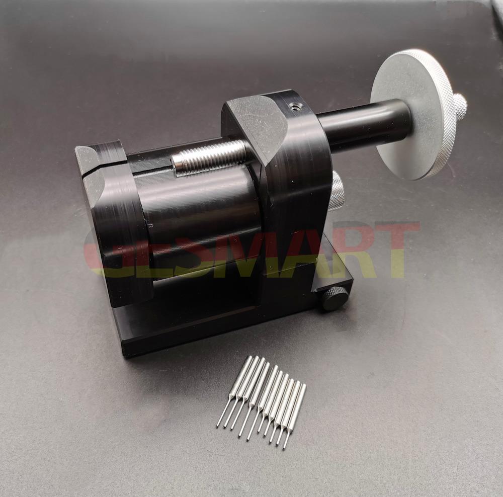 Adjustable watch strap link pin remover tool for precise bracelet chain adjustments, compatible with various brands.