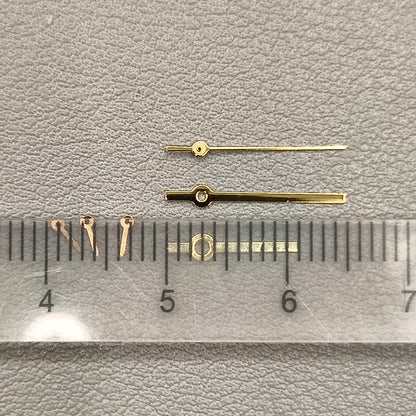2 Sets Golden Squared Pointed 6 Hands Watch Hands for Miyota JS15 Movement
