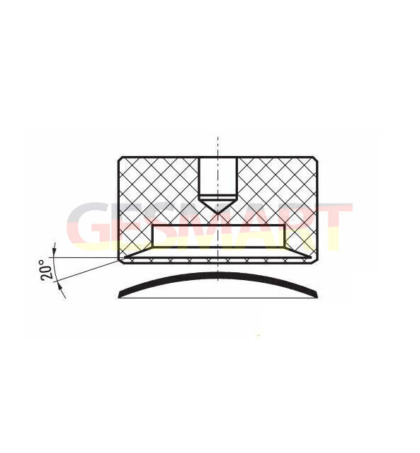 Bergeon 6527-6CP glass fitting dies for domed mineral watch glasses, sizes �19-40mm, precise watch repair tool