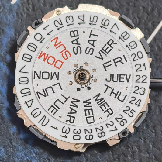 Japan Made 2S60 Quartz Movement Big Battery Double Calendar