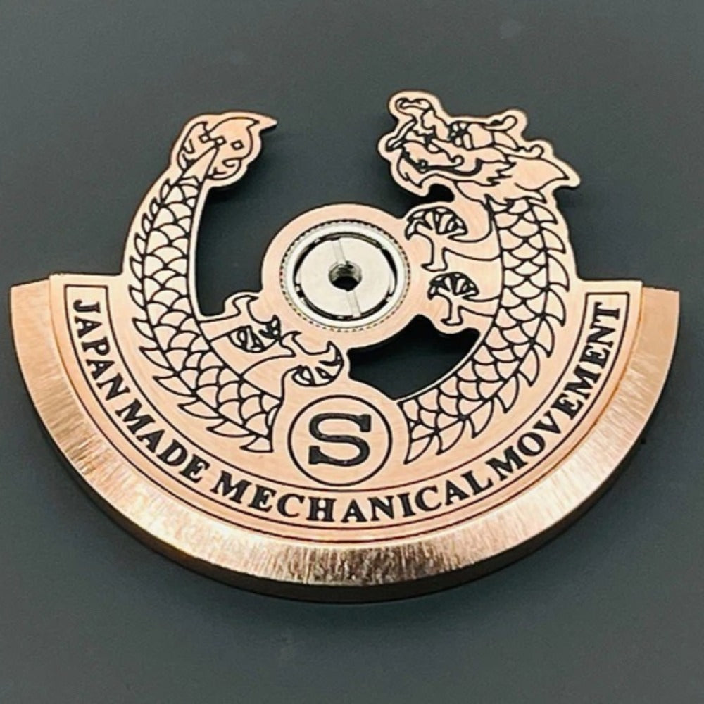 Rose Golden Modified Dragon Shape Rotor Oscillating Weight for NH35 NH36 Movement