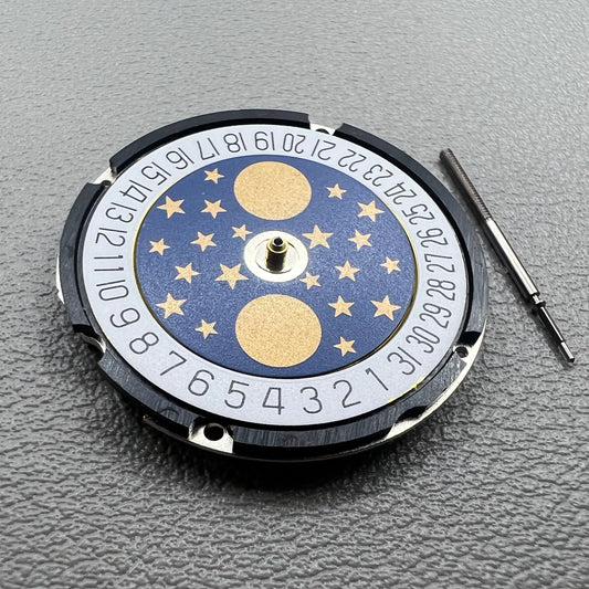 Swiss Ronda 708 quartz watch movement with date display at 6 o?clock for precise timekeeping.