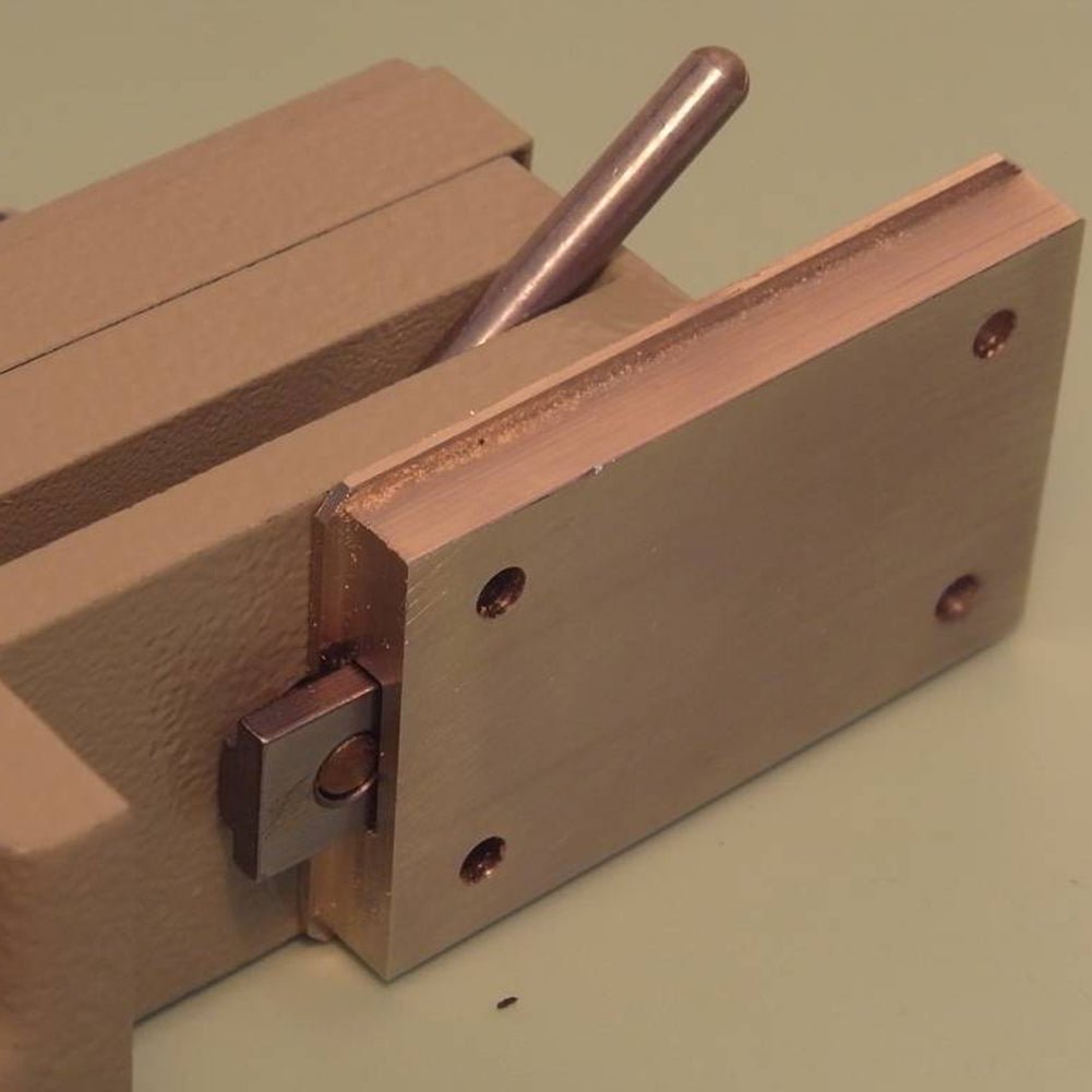 Bergeon 2021 watch vice with smooth parallel jaws, ideal for precise watch repair and adjustment tasks.