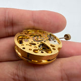 26.5mm Diameter 7120 Automatic Mechanical Watch Movement Golden Hollow