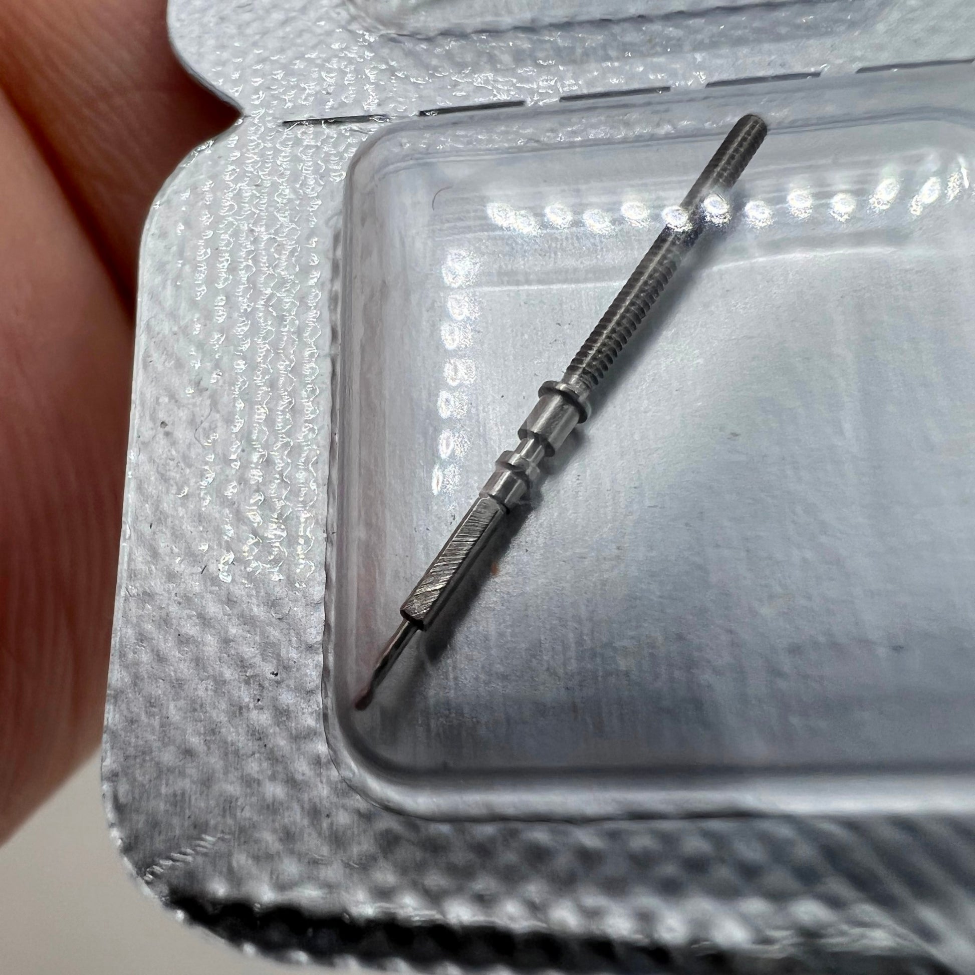 Omega 8500 watch winding stem by Brand New, precision part for smooth time setting in watch accessories.