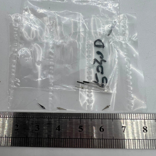 Luminous watch hands for Ronda 5030.D quartz movement, enhancing visibility and style.