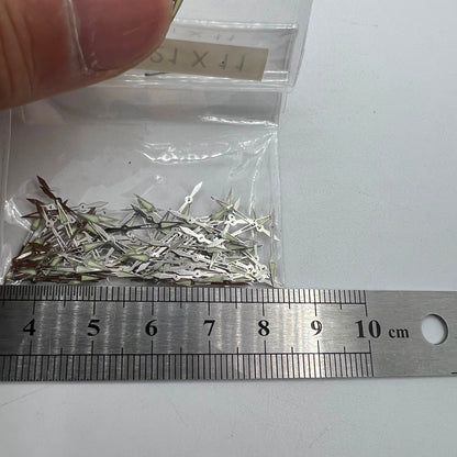 Lot de 100 aiguilles de montre argentées de 11 mm avec luminescentes pour mouvement à quartz Epson PC21