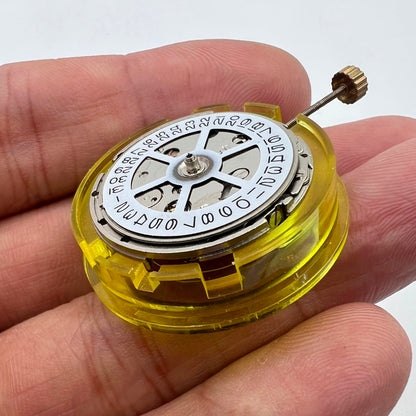 Silver China Made 2813 8205 automatic watch with mechanical movement and single calendar.