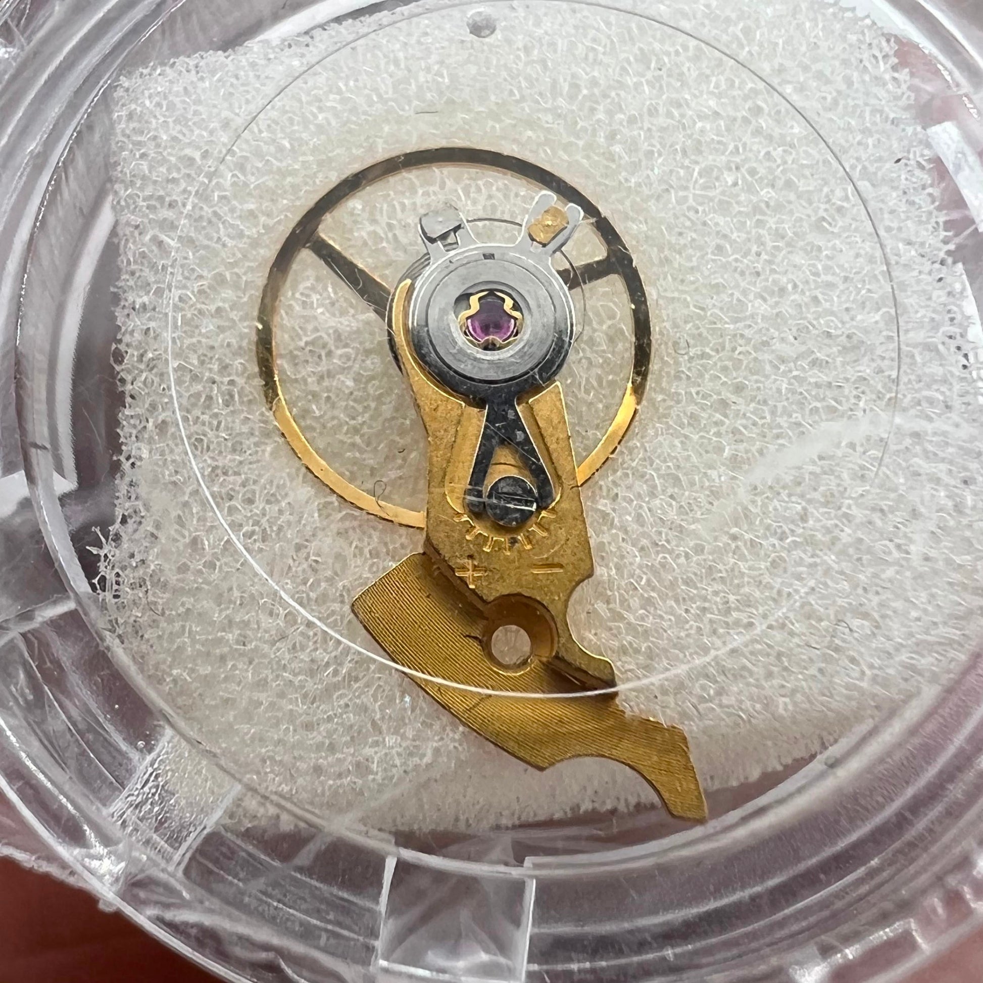 Golden complete balance wheel with splint for ETA2834 2836 2824 watch movement by Generic.