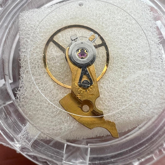 Goldenes komplettes Unruhrad mit Schiene, generisch für ETA2834 2836 2824 Uhrwerk