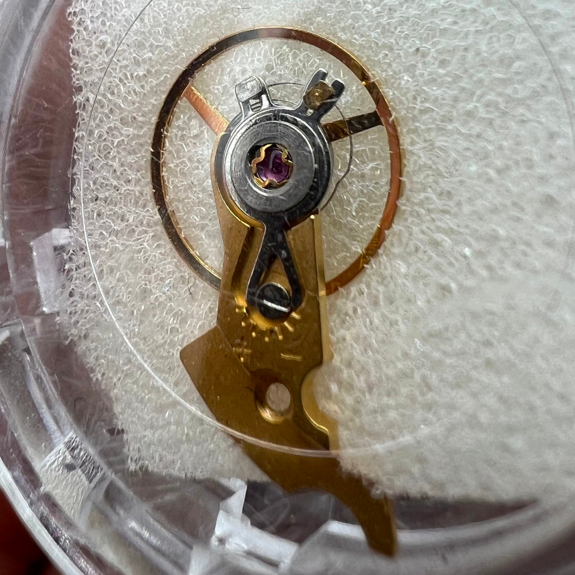 Golden complete balance wheel with splint for ETA2834 2836 2824, precision fit watch movement part.