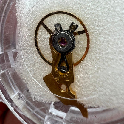 Golden complete balance wheel with splint for ETA2834 2836 2824 watch movements by Generic, precise timekeeping component.