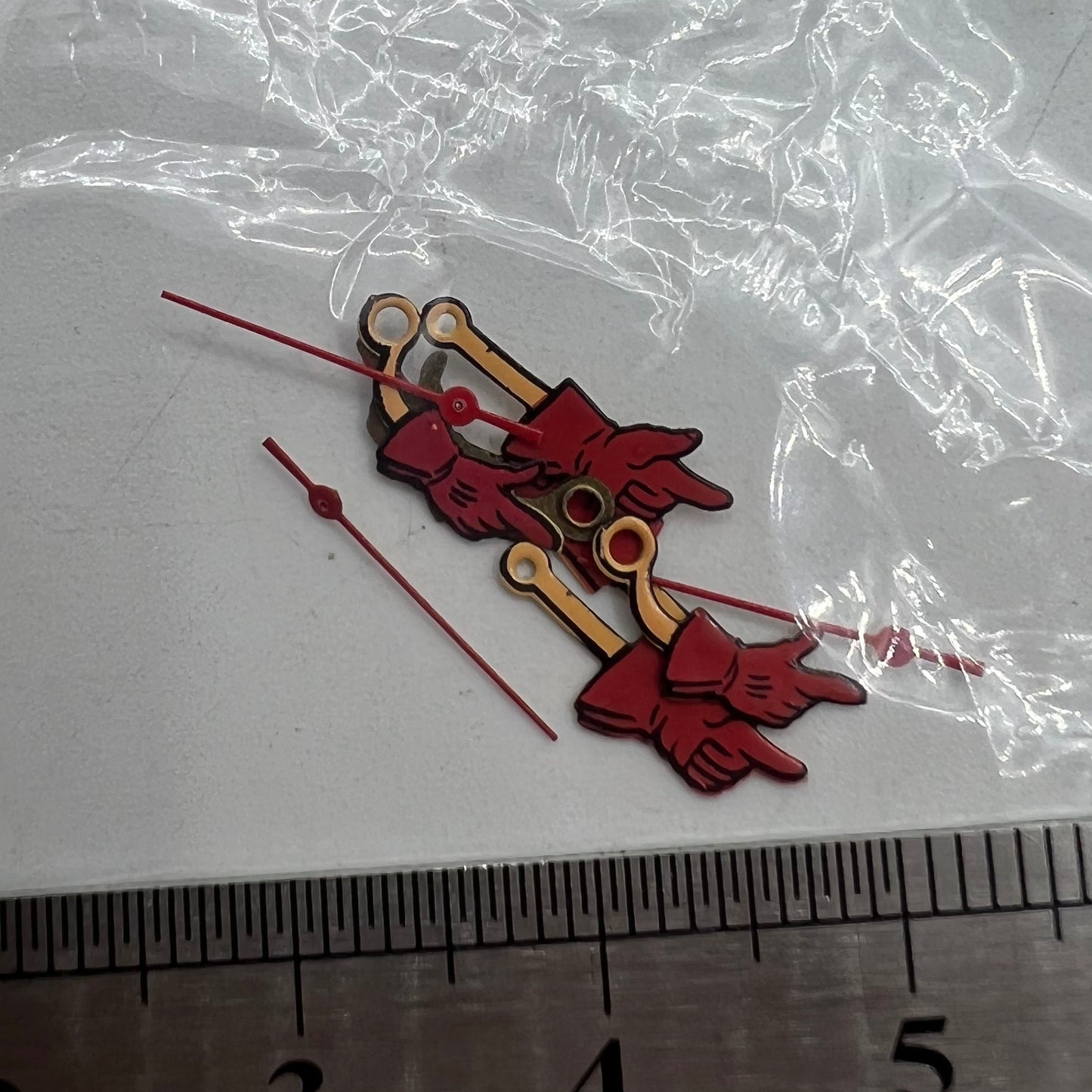 Gesture Sign style irregular watch hands for Miyota 2035 movement, ideal for unique fashion timepieces.