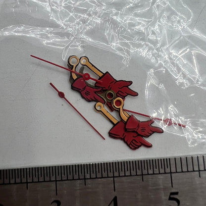 Gesture Sign irregular watch hands set for Miyota 2035 quartz, ideal for custom watch repairs and upgrades.